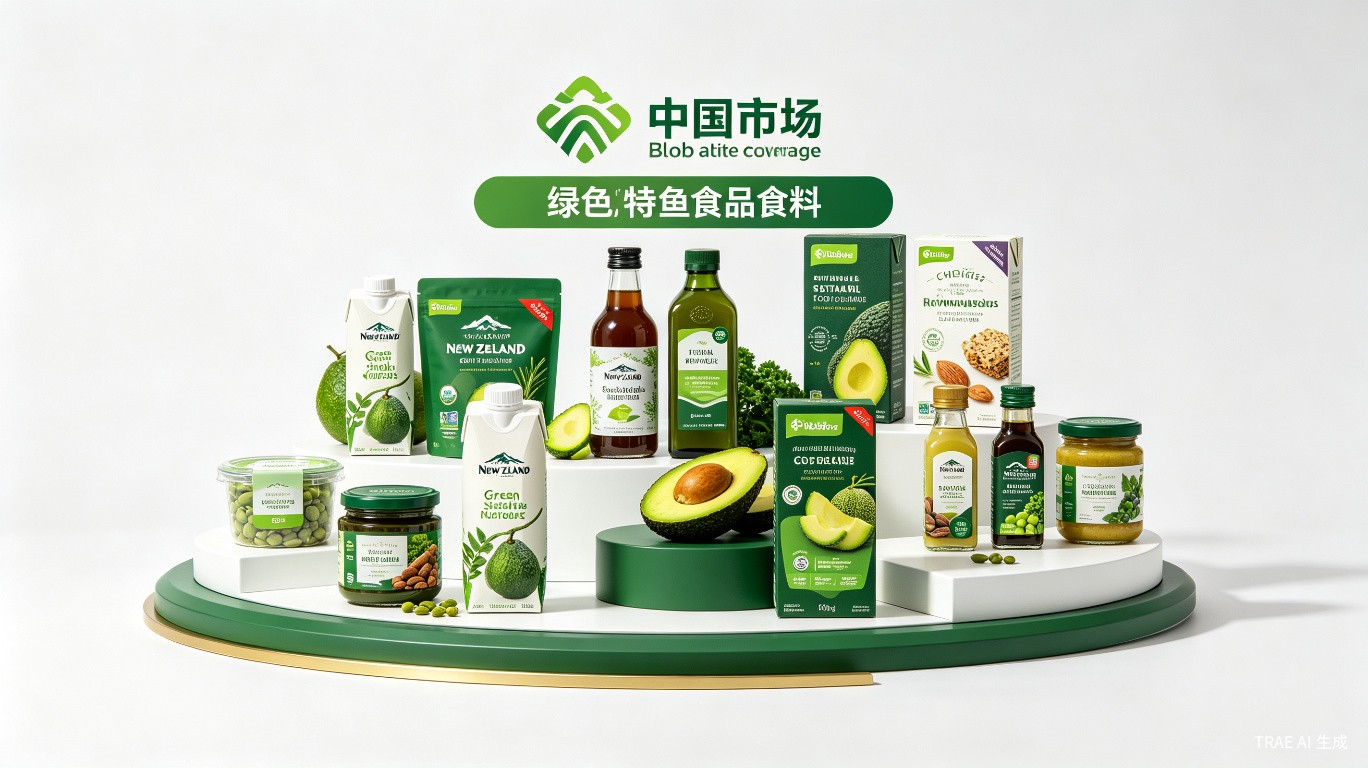 Sustainable green food and beverage products from New Zealand prepared for Chinese market export