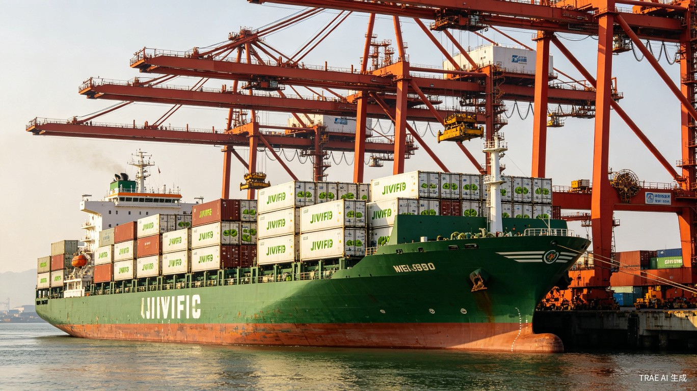 Record shipment of New Zealand kiwifruit arriving at Taizhou Damaiyu port in Zhejiang Province