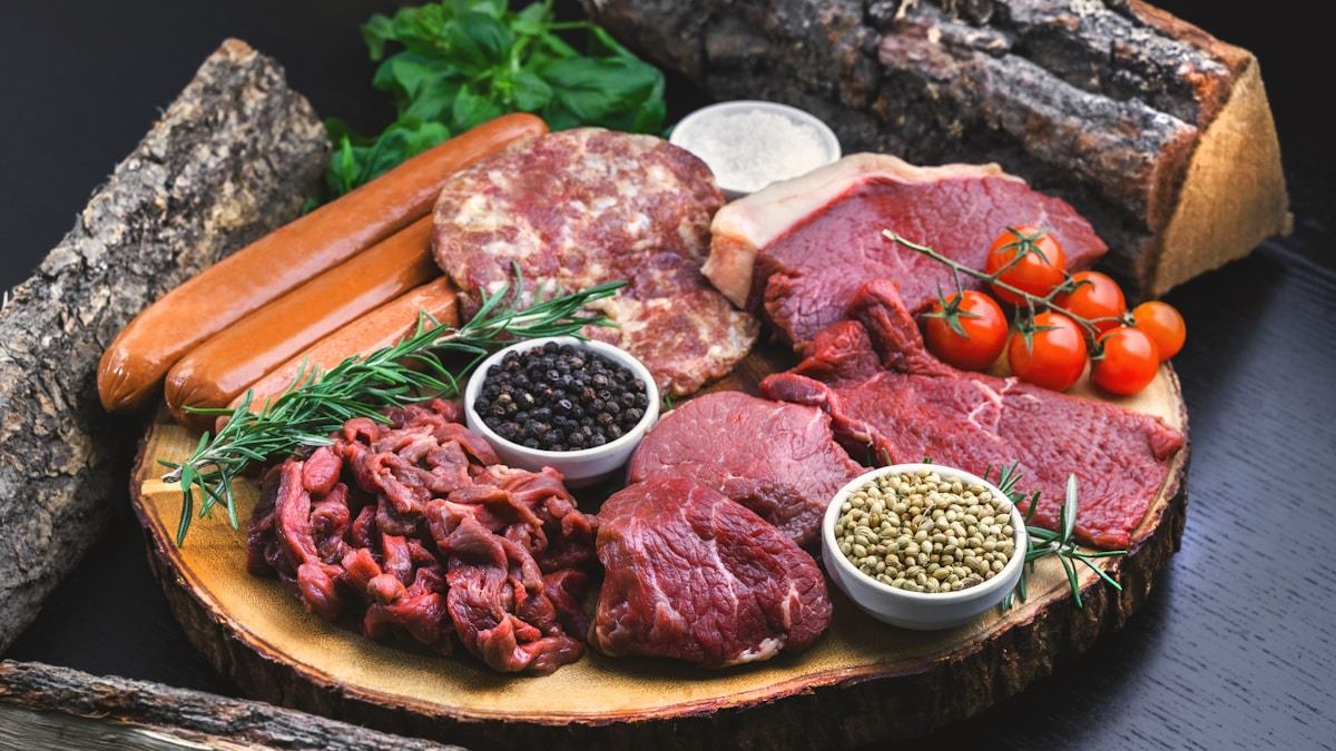 Imported beef cattle at livestock facility