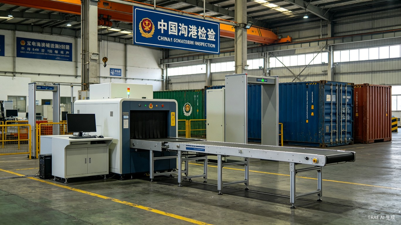 Chinese customs port inspection facility and scanning equipment